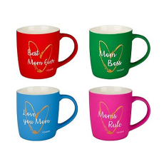 Mothers Day Mug, Embossed 300ml - Assorted